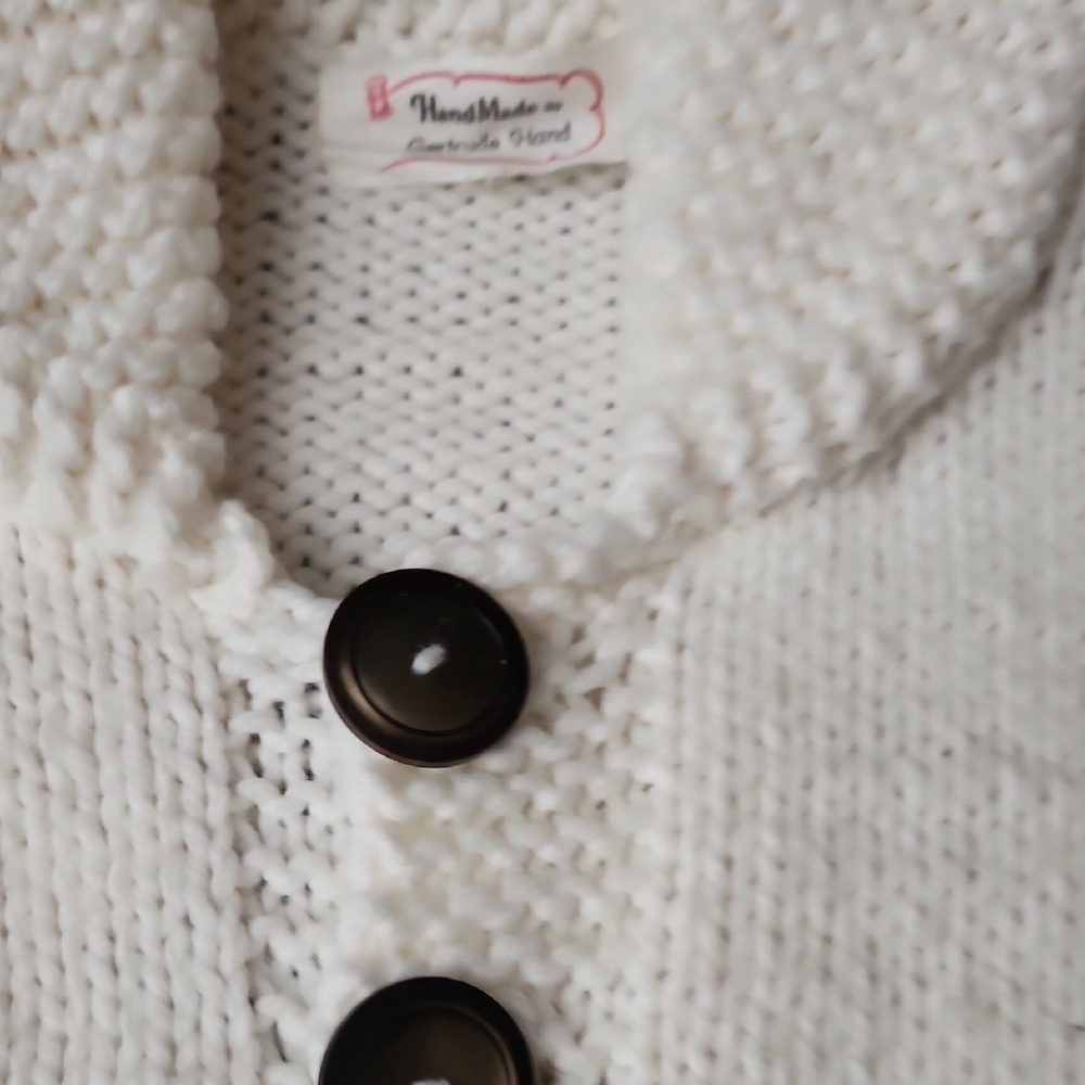 Vintage Wool Cowichan Horse Sweater Handmade - Picture 5 of 11